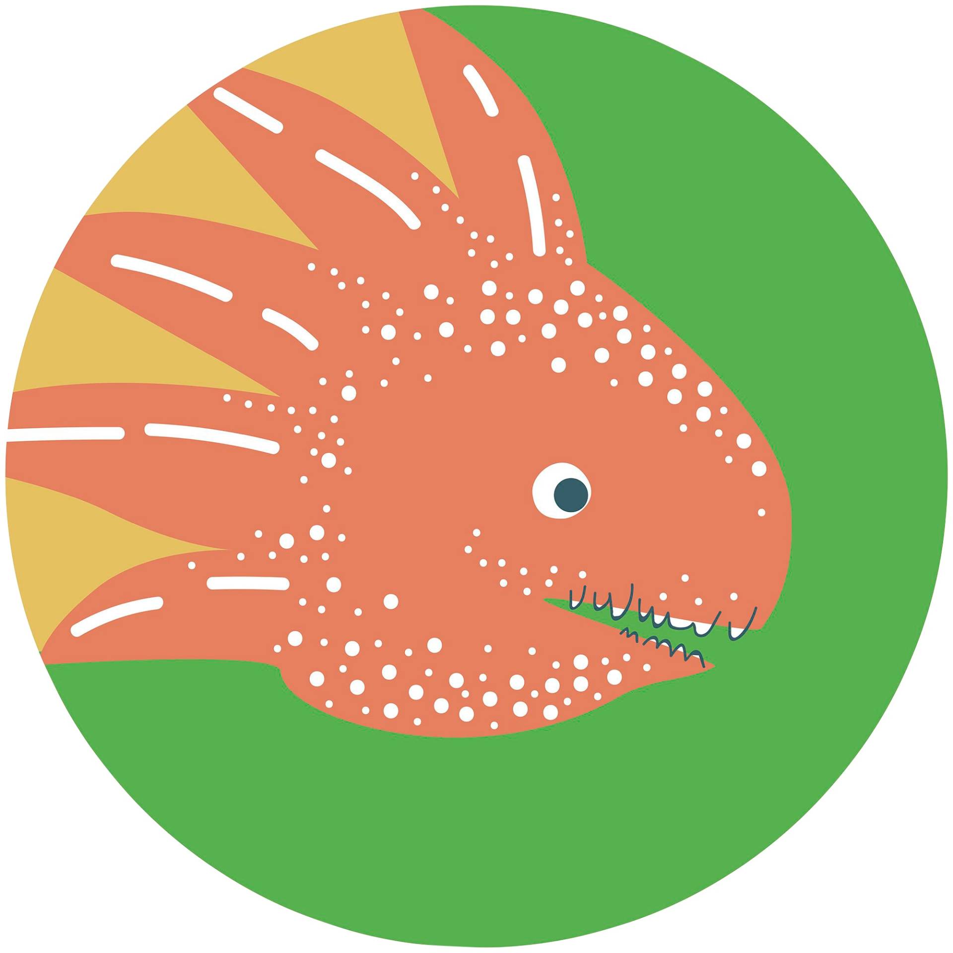 Komar Fototapete "Vlies selbstklebend - Little Dino Proto - Größe 125 x 125 cm" bedruckt glatt Wohnzimmer, Schlafzimmer von Komar