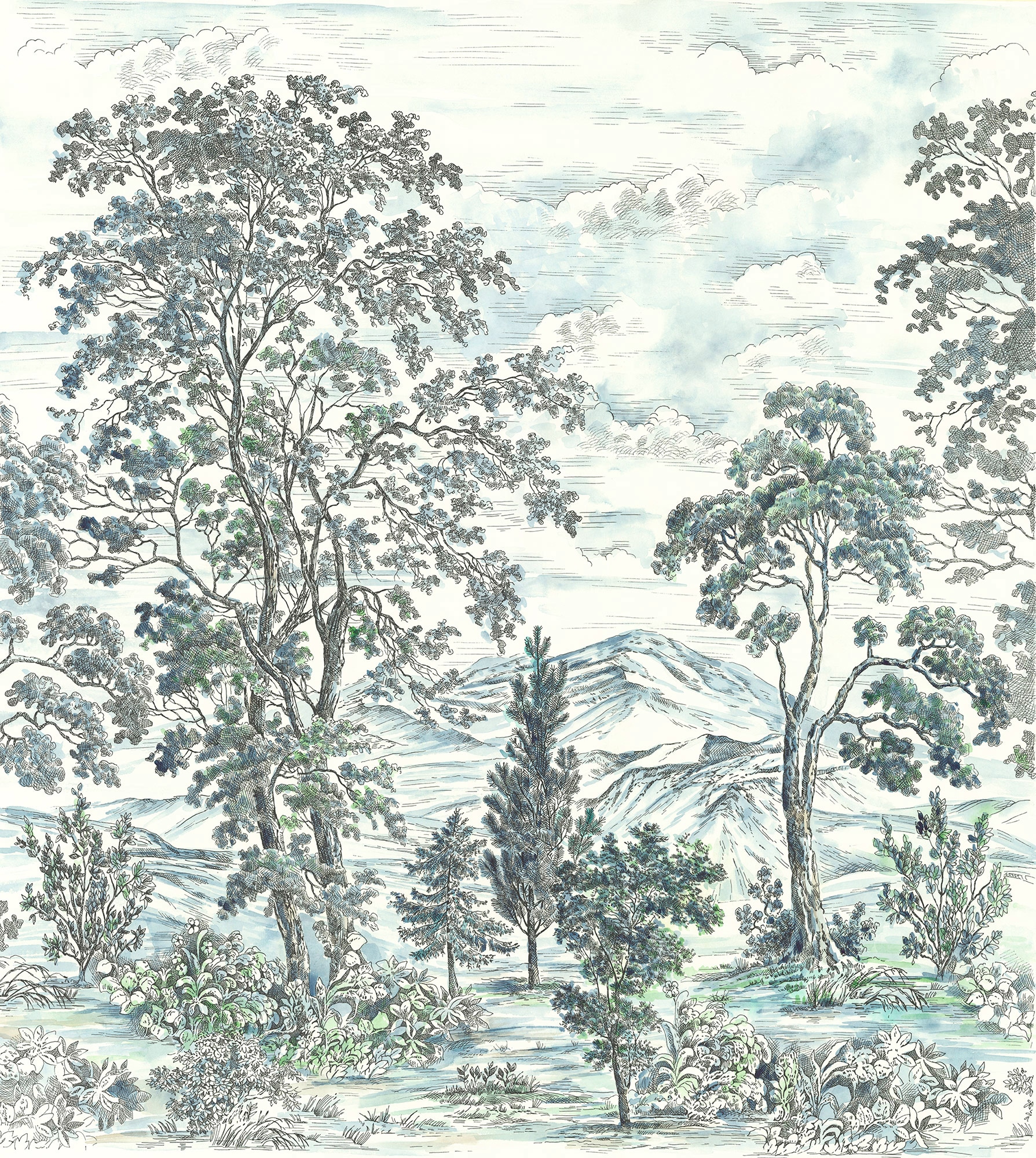 Komar Vliestapete "Highland Trees" von Komar