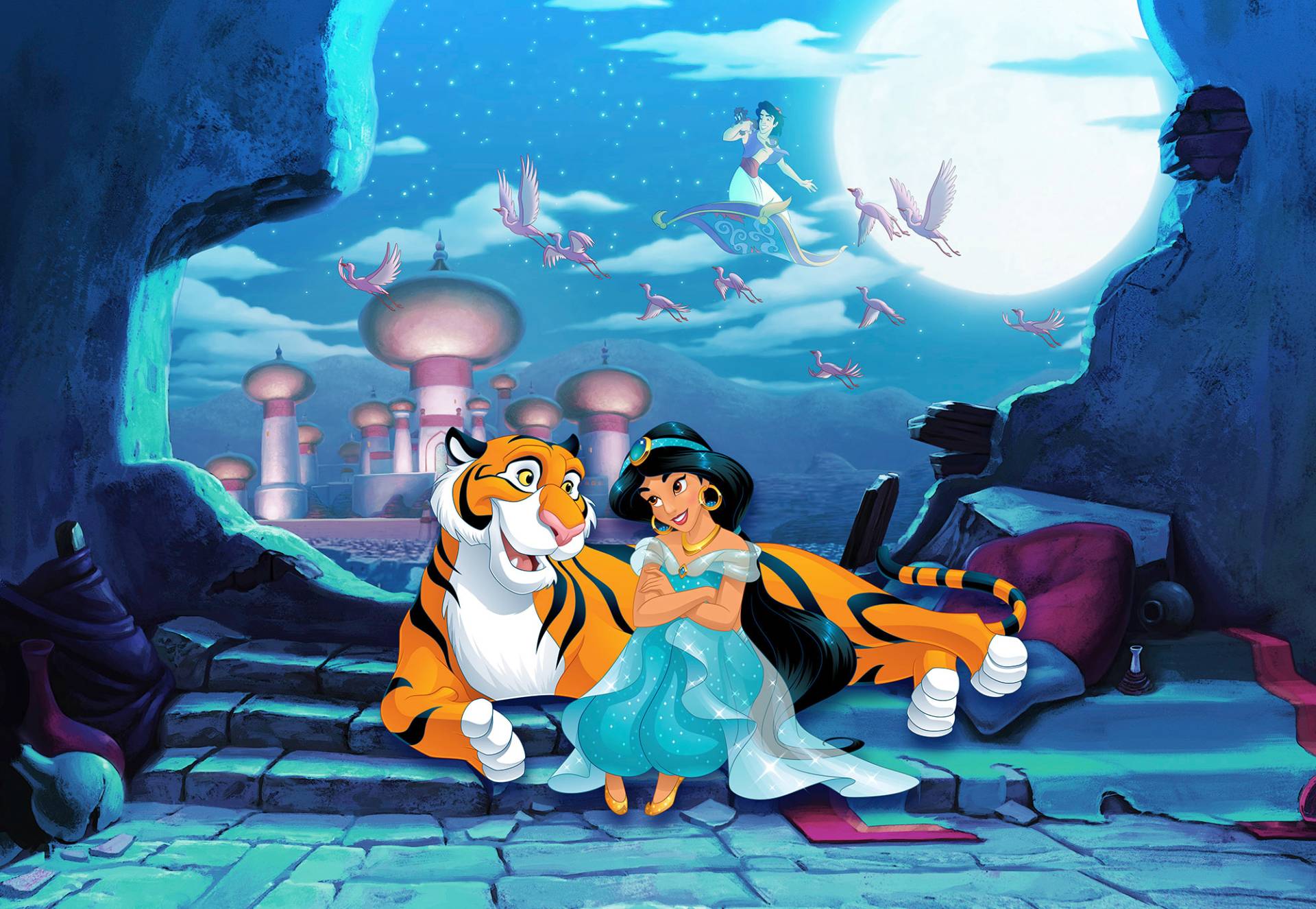Komar Fototapete "Waiting for Aladdin - Größe 368 x 254 cm" bedruckt glatt Kinderzimmer von Komar