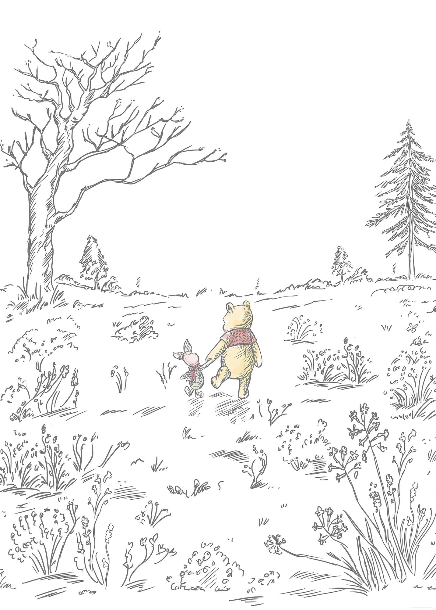 Komar Vliestapete "Winnie the Pooh Walk" von Komar