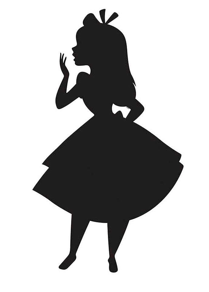 Komar Poster "Alice Silhouette", Disney, (1 St.) von Komar