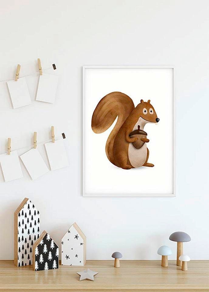 Komar Poster "Cute Animal Squirrel", Tiere, (1 St.) von Komar
