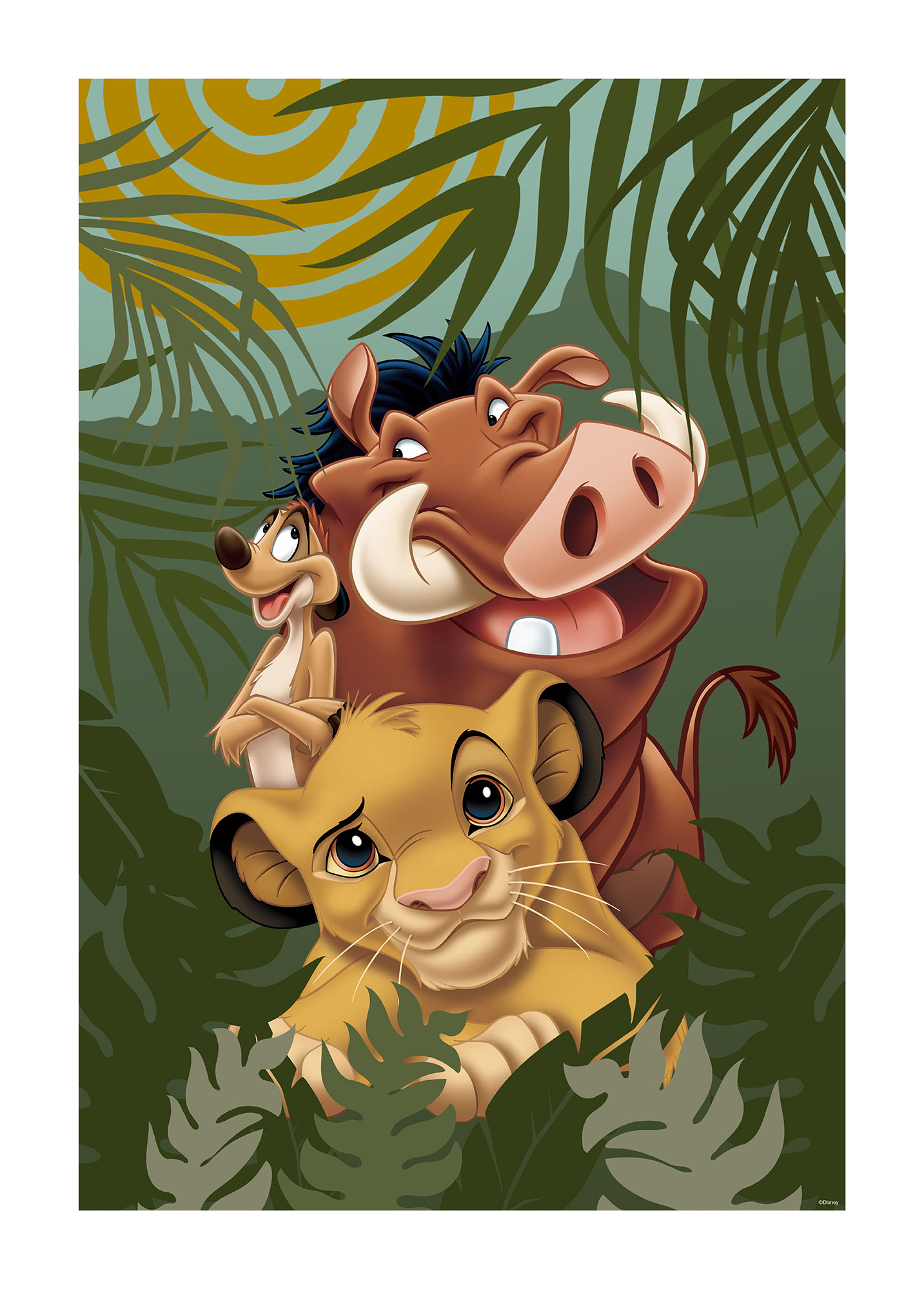 Komar Poster "Lion King Carefree", (1 St.) von Komar