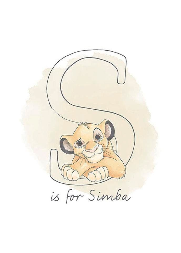 Komar Poster "S like Simba", Disney, (1 St.) von Komar