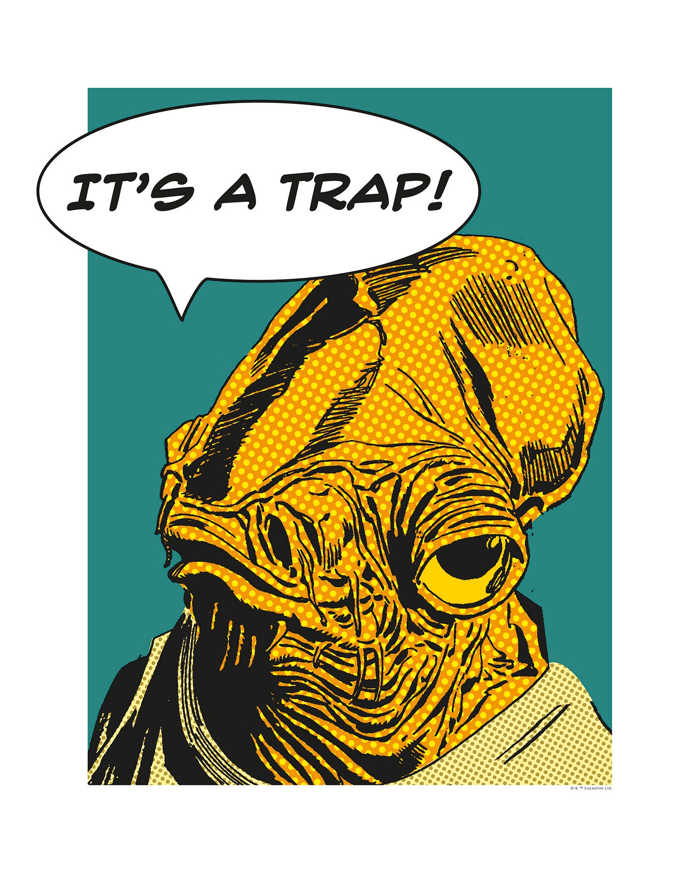 Komar Poster "Star Wars Classic Comic Quote Ackbar", Star Wars, (1 St.) von Komar