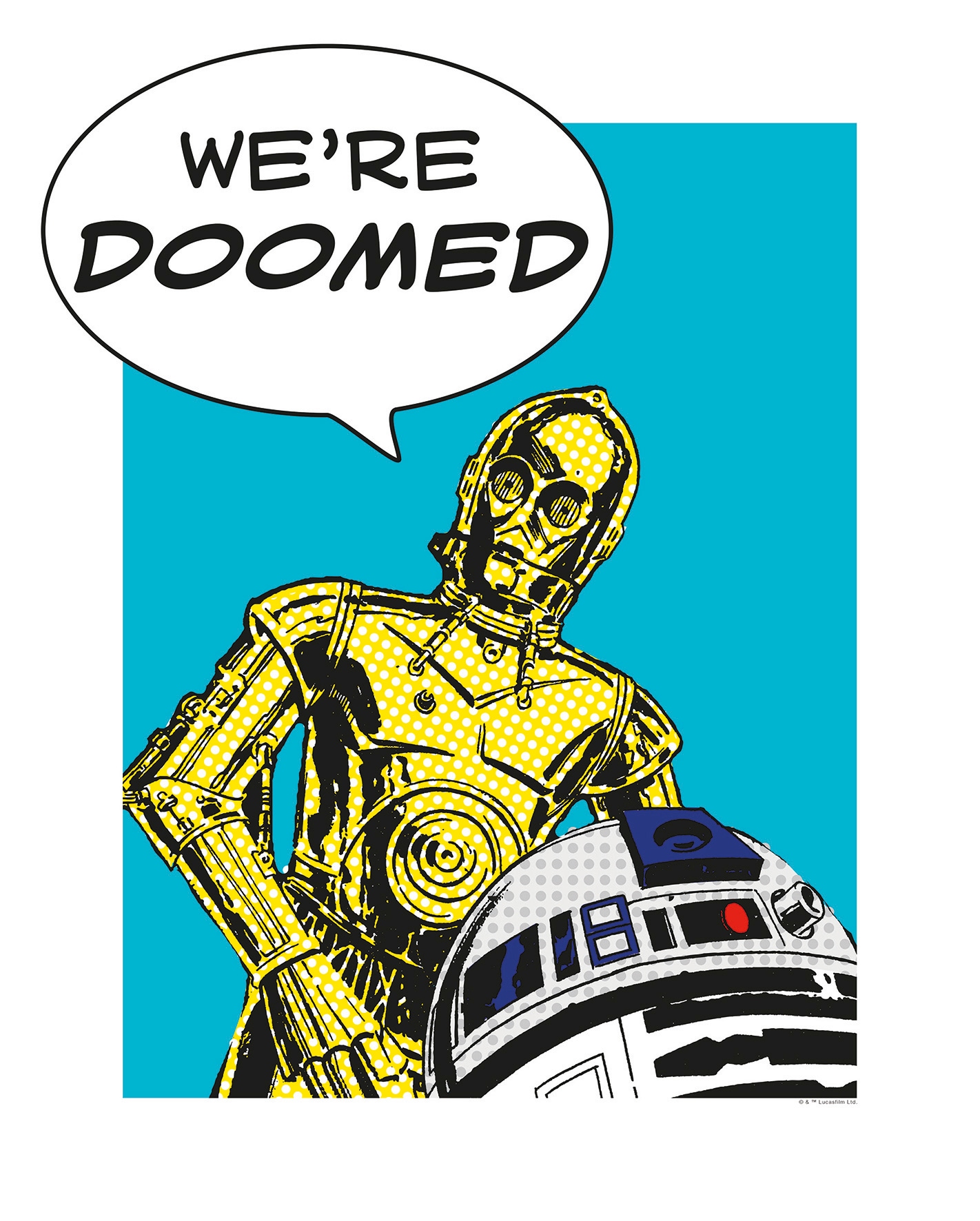 Komar Poster "Star Wars Classic Comic Quote Droids", Star Wars, (1 St.) von Komar