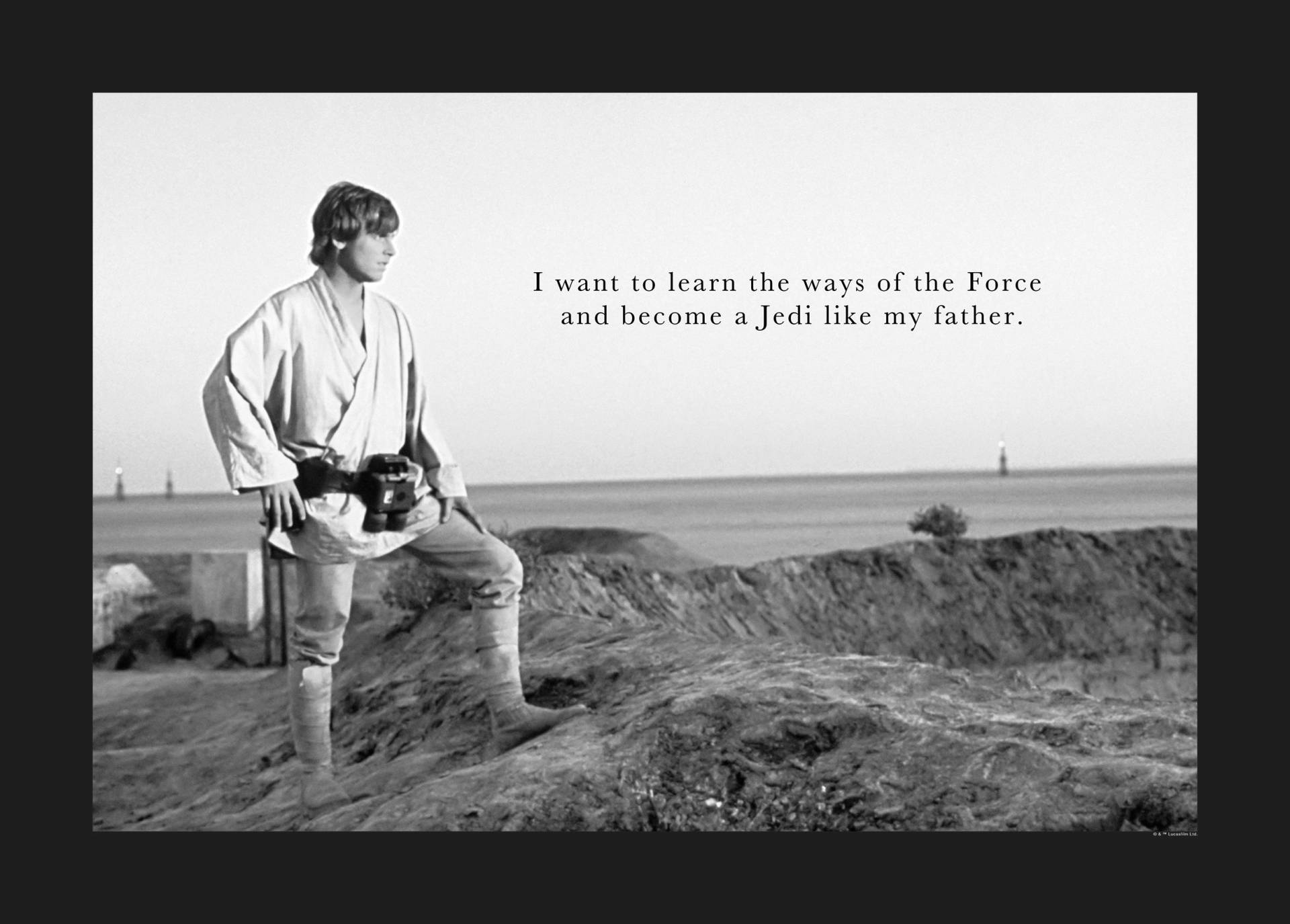 Komar Poster "Star Wars Classic Luke Quote", Star Wars, (1 St.) von Komar