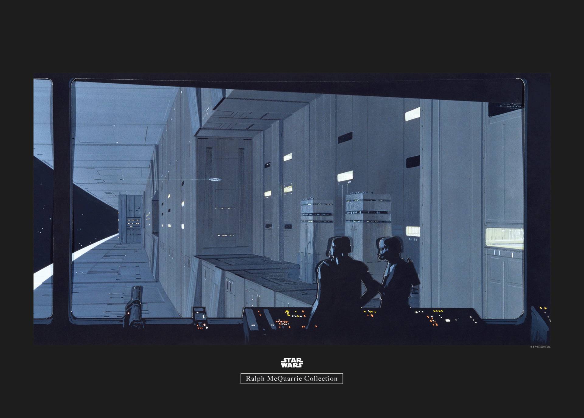 Komar Poster "Star Wars Classic RMQ Death Star Control", Star Wars, (1 St.) von Komar