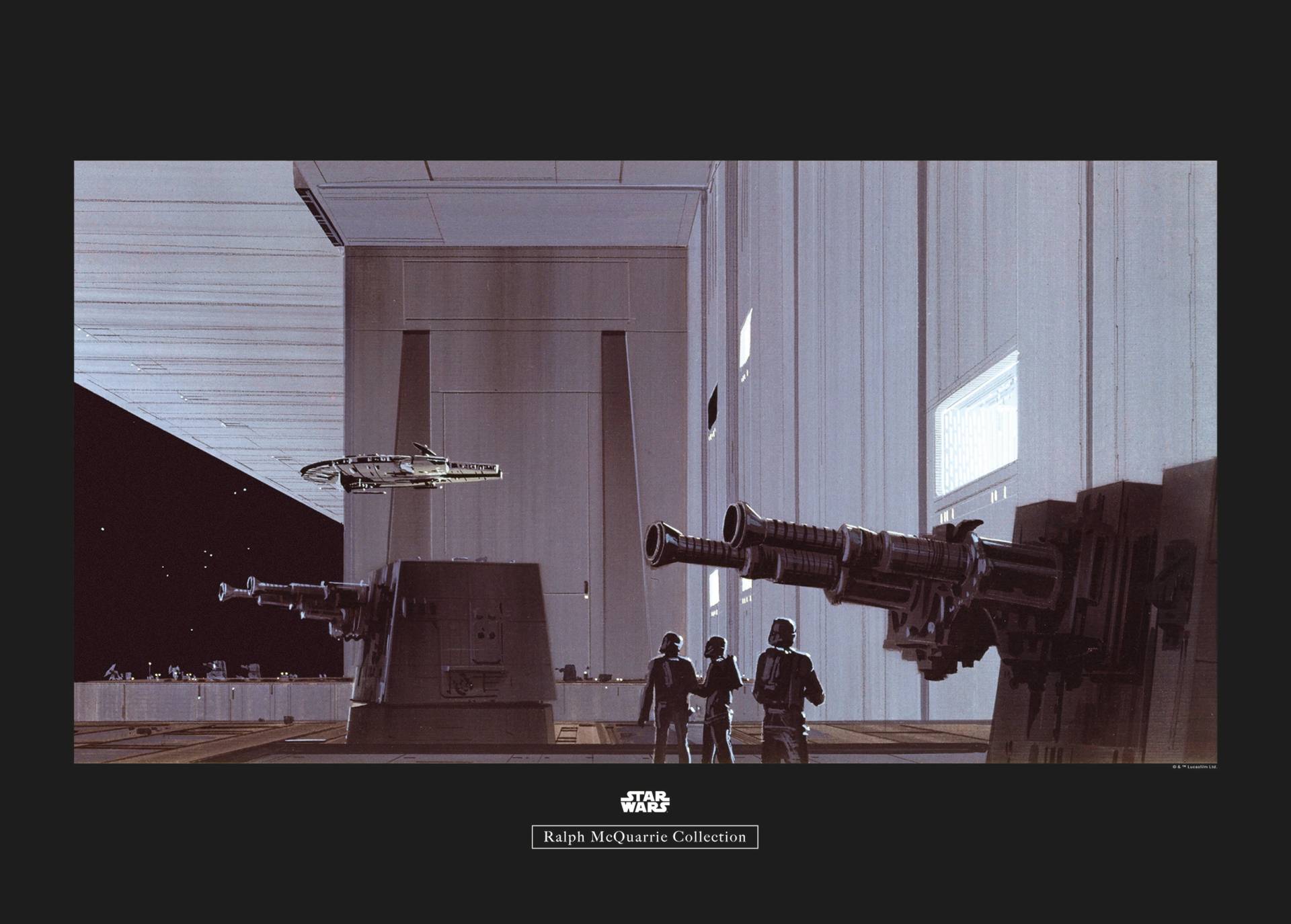 Komar Poster "Star Wars Classic RMQ Death Star Hangar", Star Wars, (1 St.) von Komar