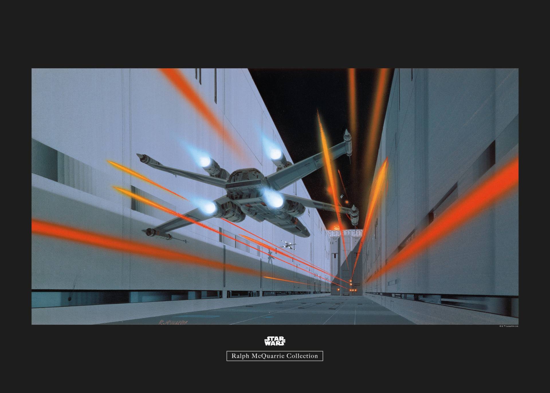 Komar Poster "Star Wars Classic RMQ Death Star Trench", Star Wars, (1 St.) von Komar