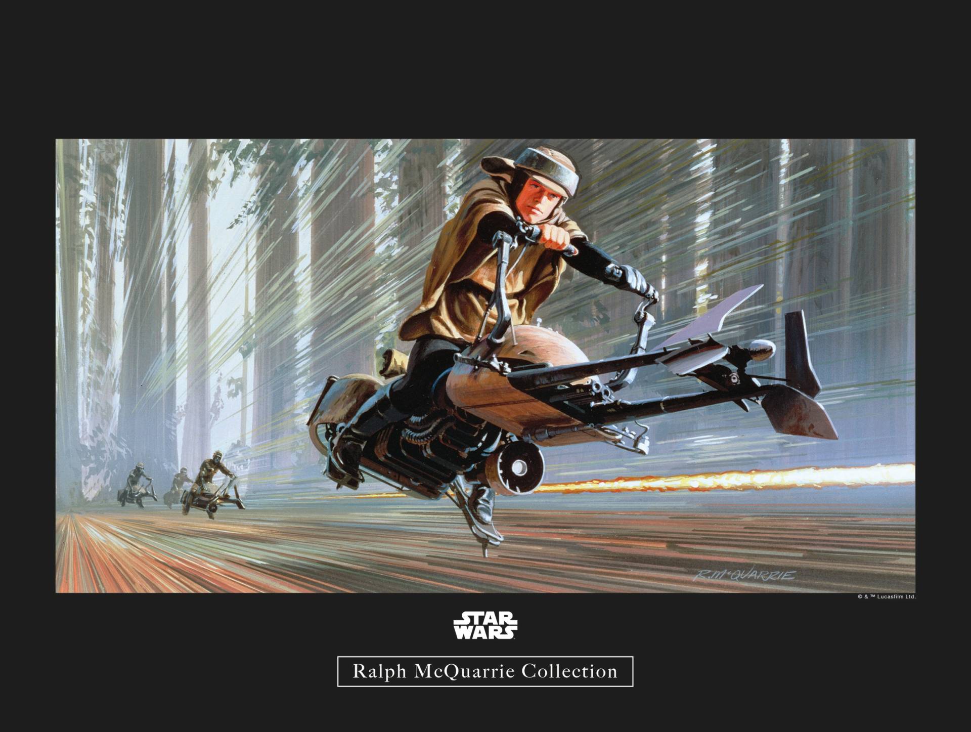 Komar Poster "Star Wars Classic RMQ Endor Speeder", Star Wars, (1 St.) von Komar