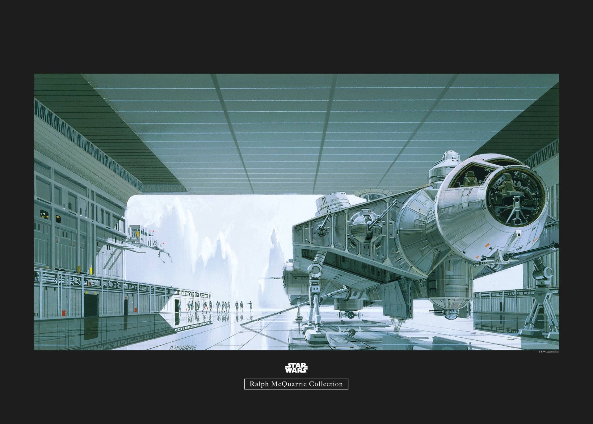 Komar Poster "Star Wars Classic RMQ Hangar Shuttle", Star Wars, (1 St.) von Komar