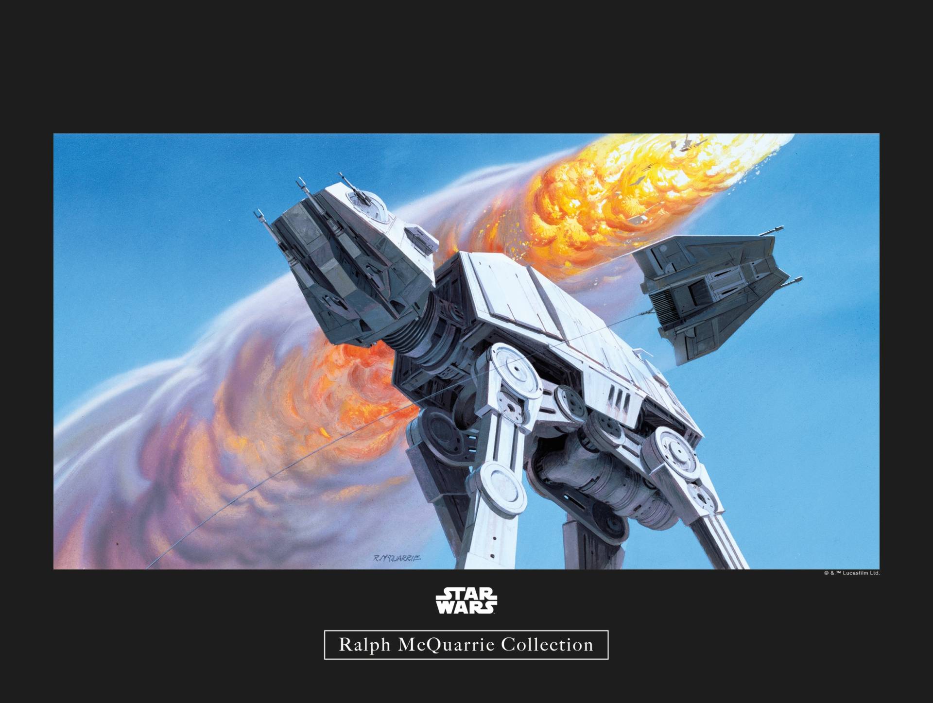 Komar Poster "Star Wars Classic RMQ Hoth Battle AT-AT", Star Wars, (1 St.) von Komar