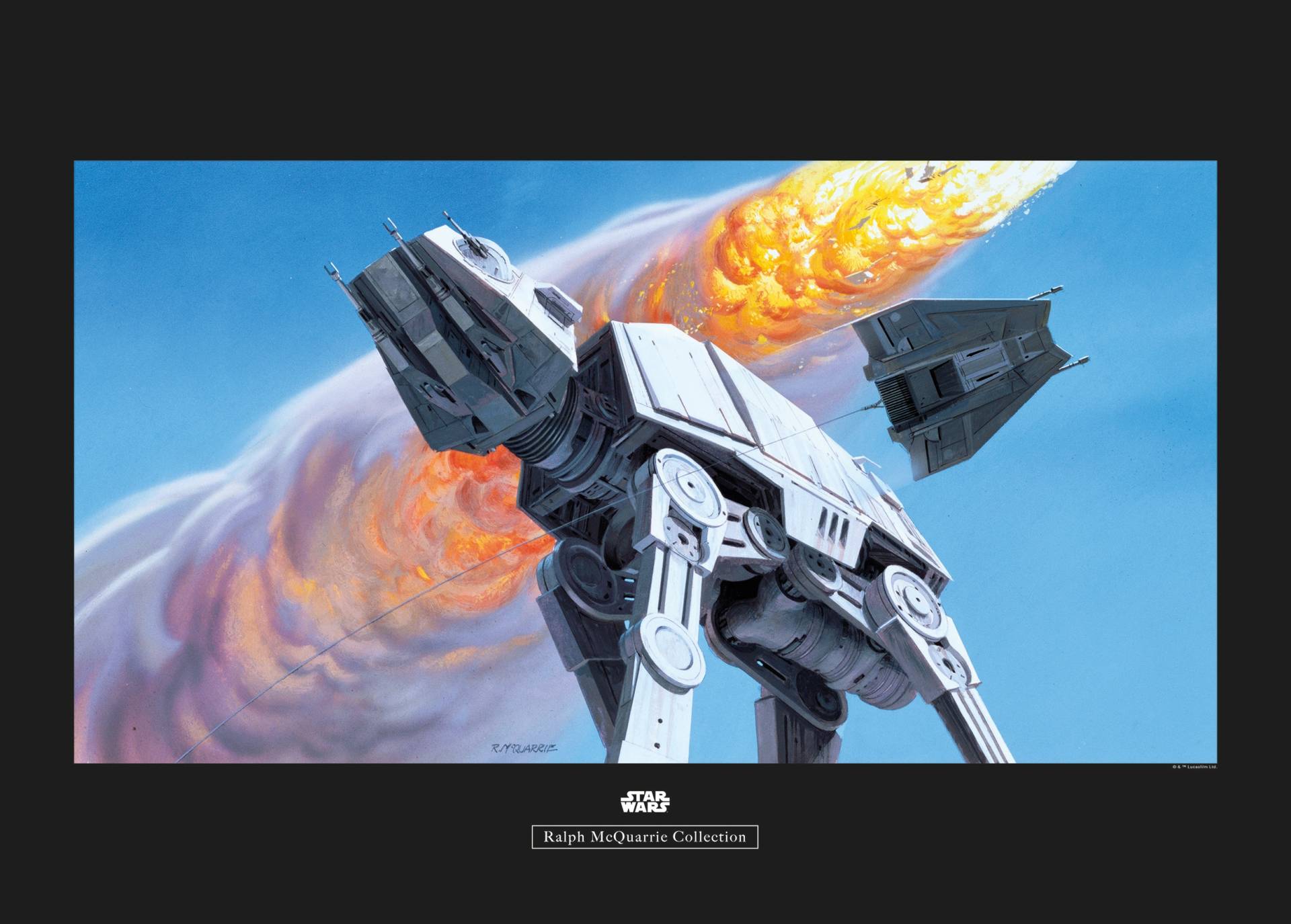 Komar Poster "Star Wars Classic RMQ Hoth Battle AT-AT", Star Wars, (1 St.) von Komar