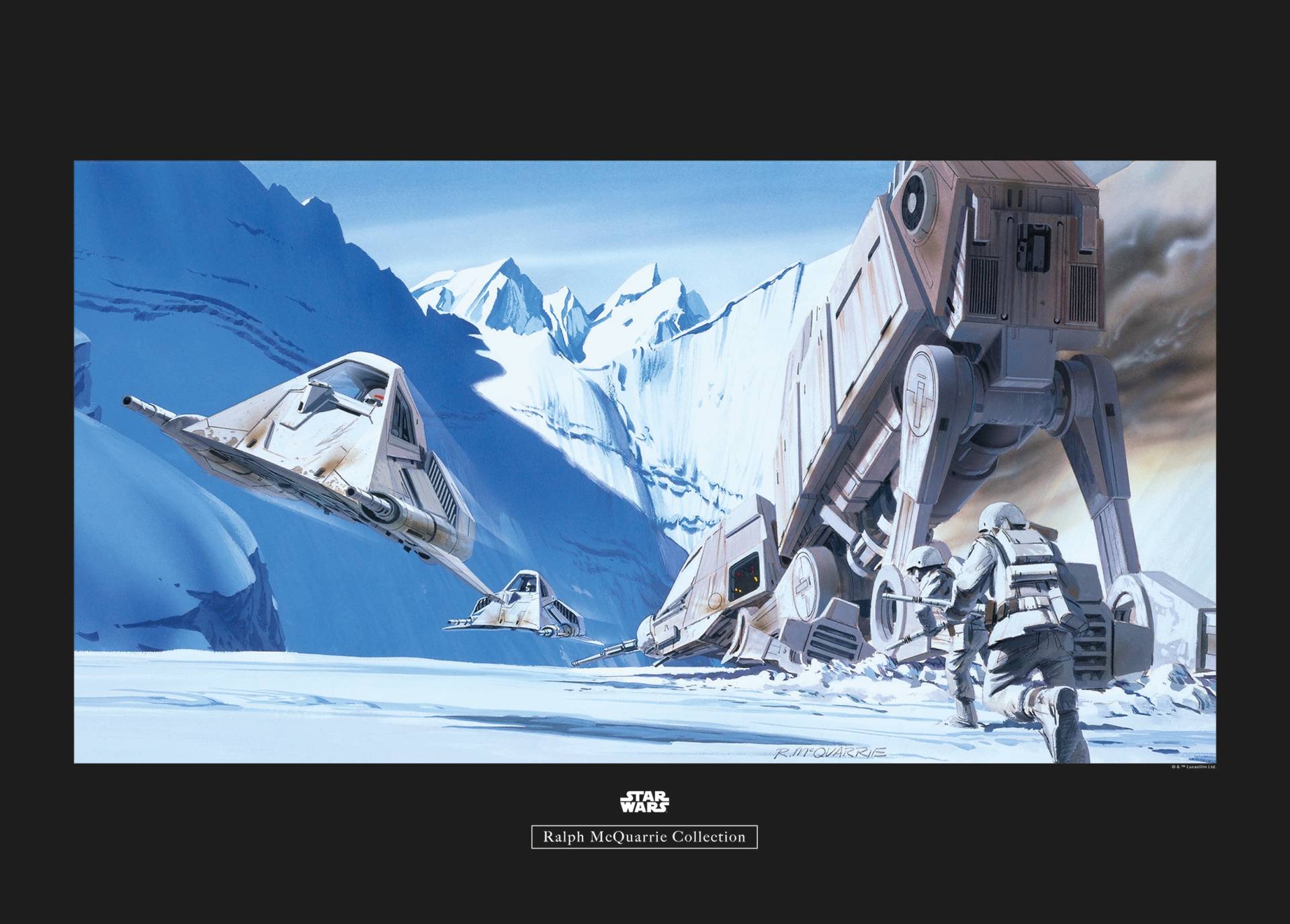 Komar Poster "Star Wars Classic RMQ Hoth Battle Snowspeeder", Star Wars, (1 St.) von Komar