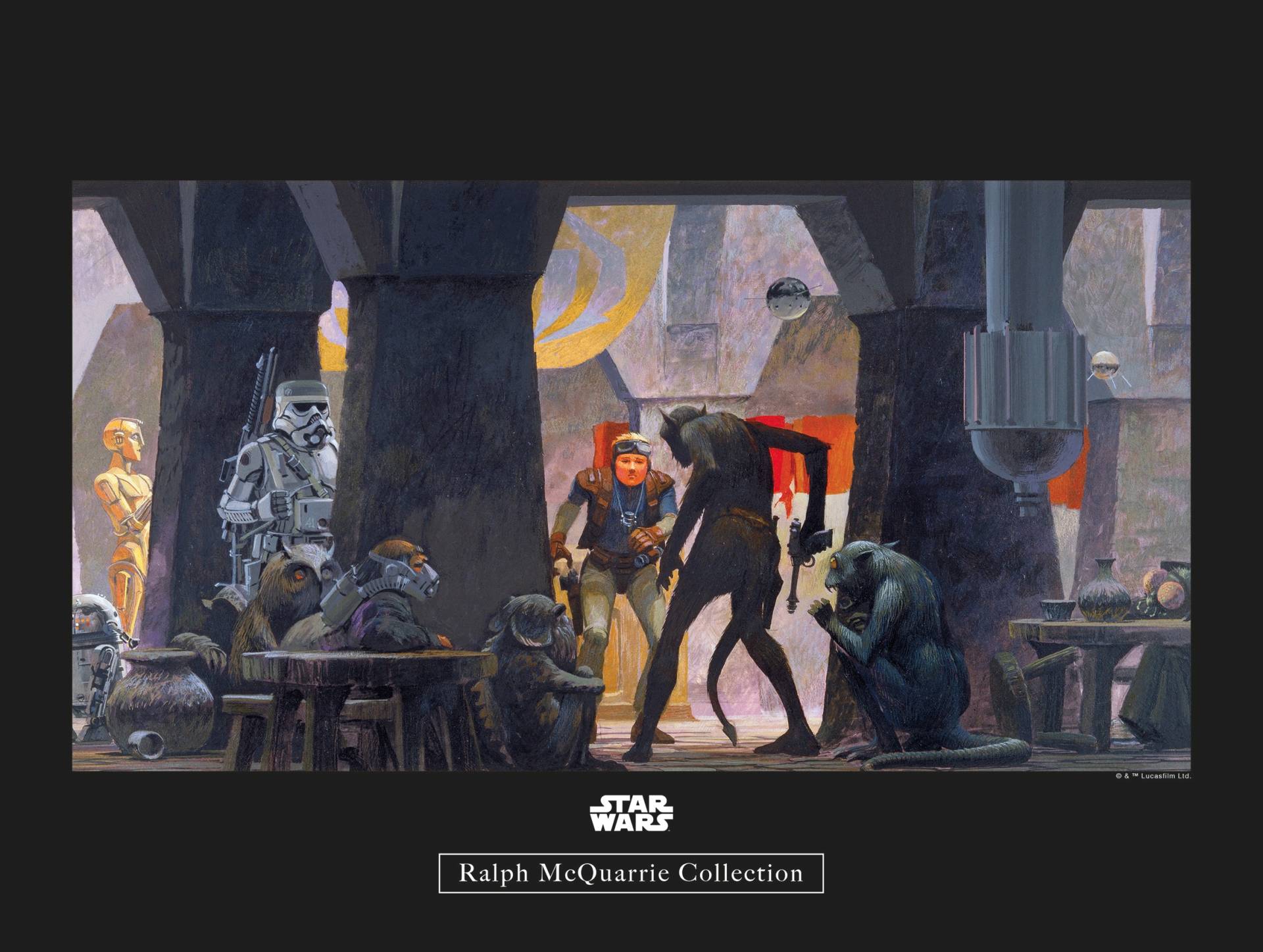 Komar Poster "Star Wars Classic RMQ Mos Eisley Streets", Star Wars, (1 St.) von Komar