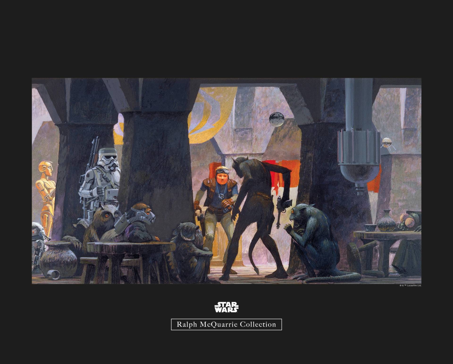 Komar Poster "Star Wars Classic RMQ Mos Eisley Streets", Star Wars, (1 St.) von Komar