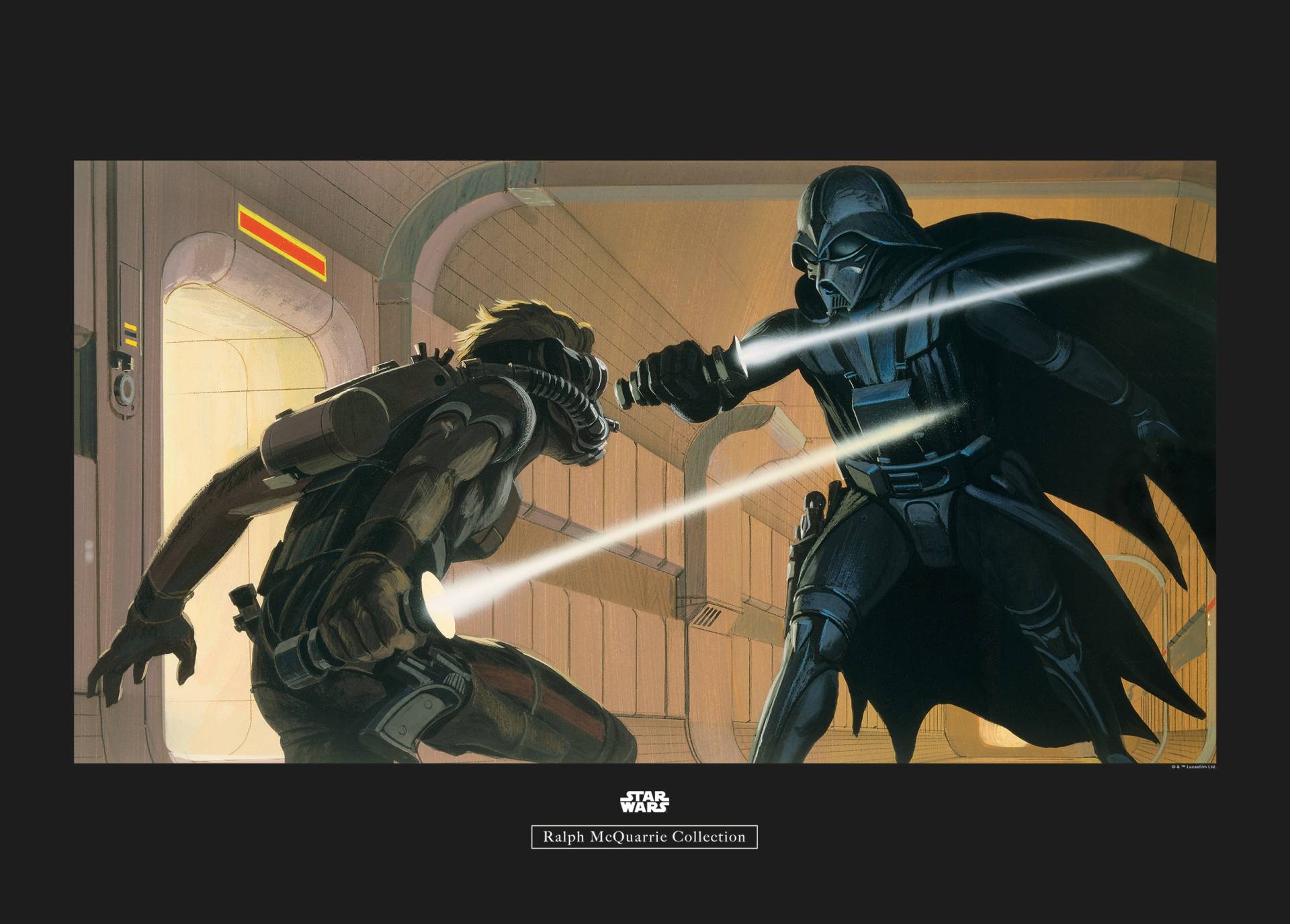 Komar Poster "Star Wars Classic RMQ Vader Luke Hallway", Star Wars, (1 St.) von Komar