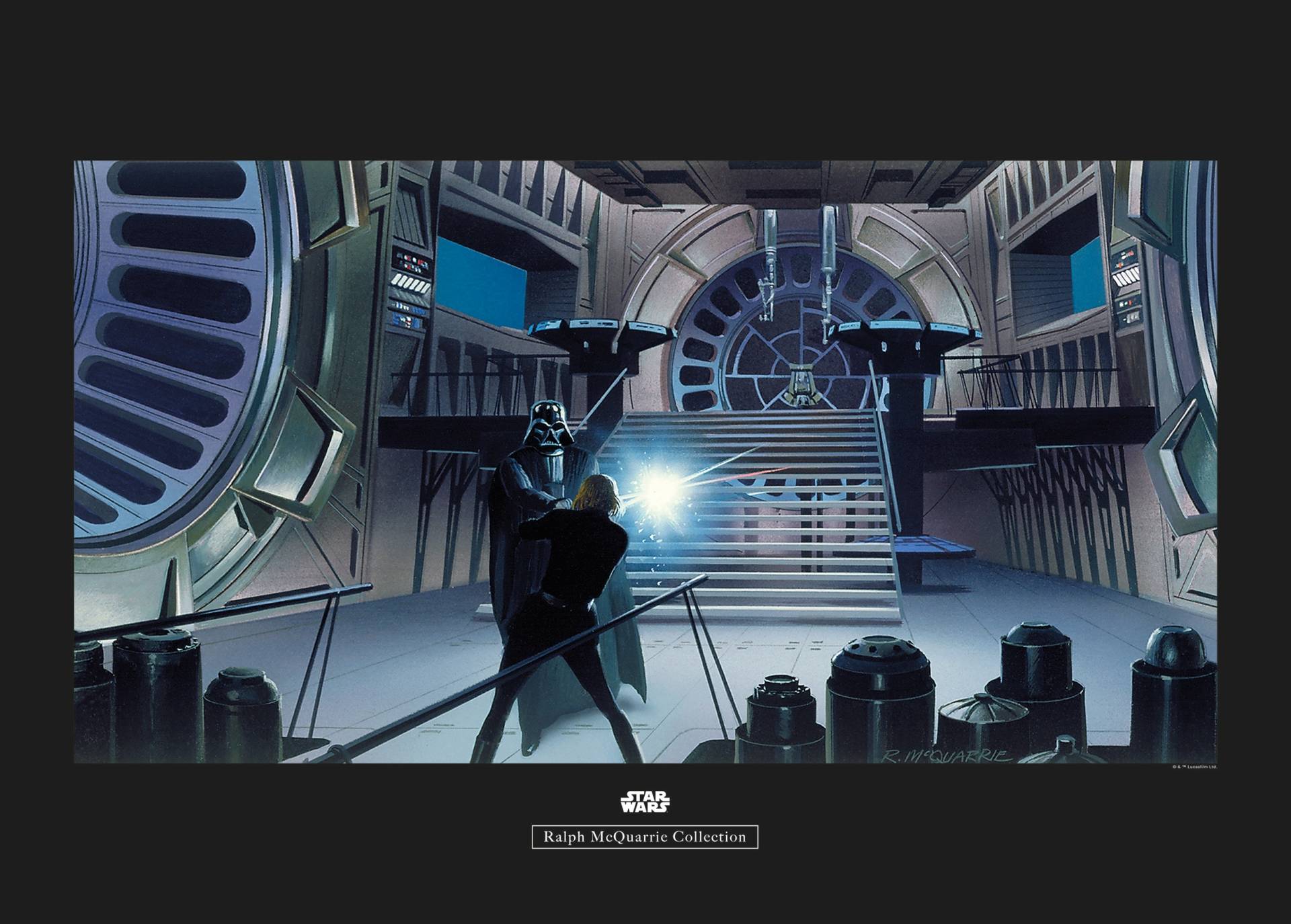 Komar Poster "Star Wars Classic RMQ Vader Luke Throneroom", Star Wars, (1 St.) von Komar