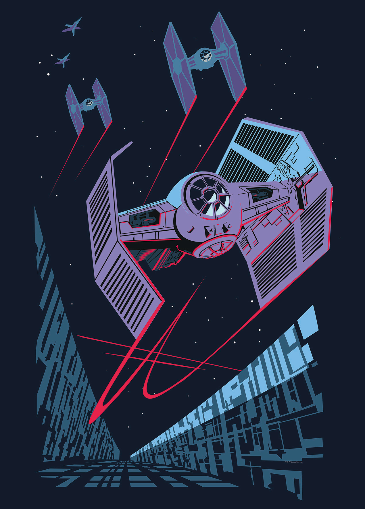 Komar Poster "Star Wars Classic Vector TIE-Fighter", Star Wars, (1 St.) von Komar