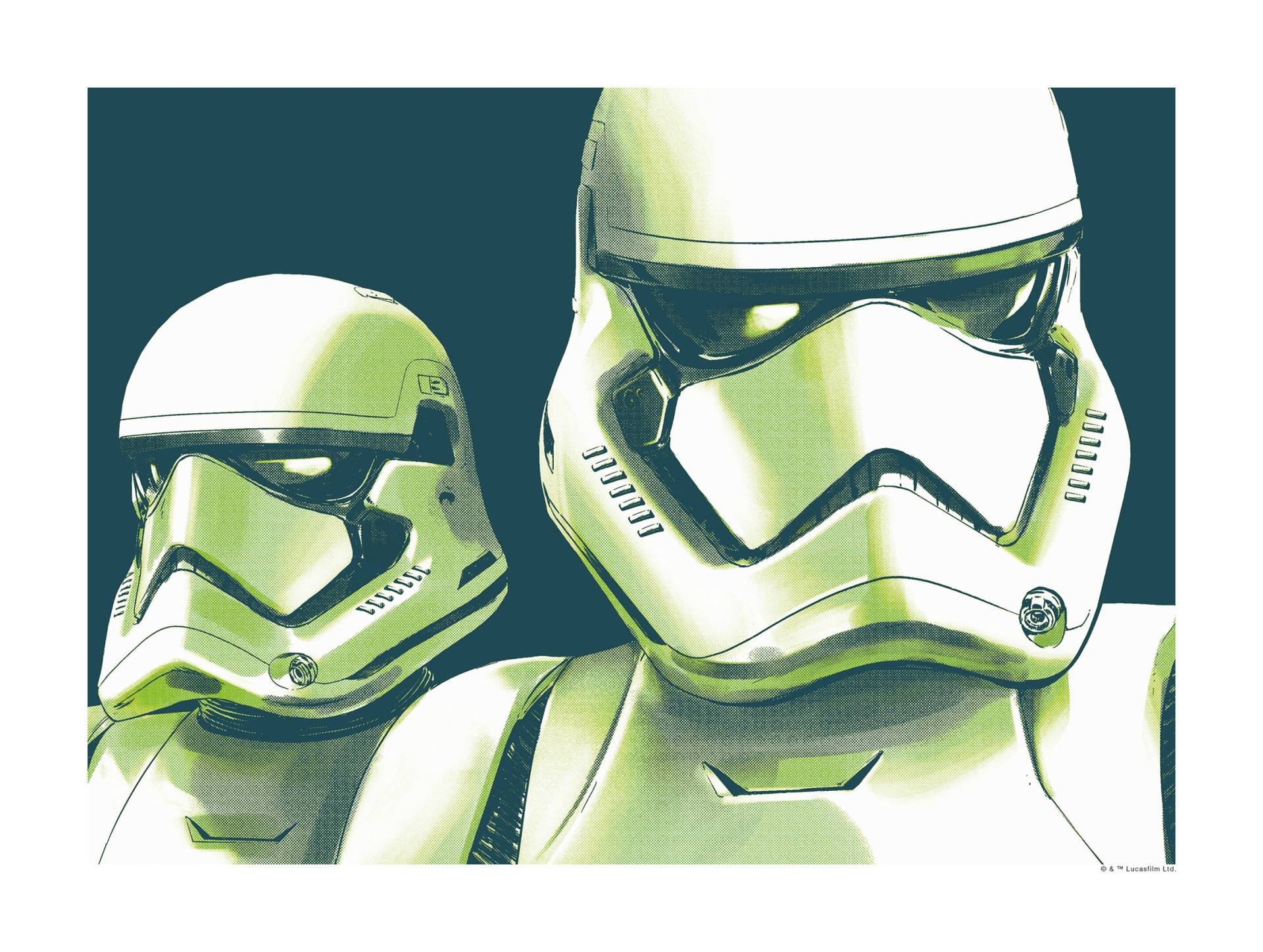 Komar Poster "Star Wars Faces Stormtrooper", Star Wars, (1 St.) von Komar