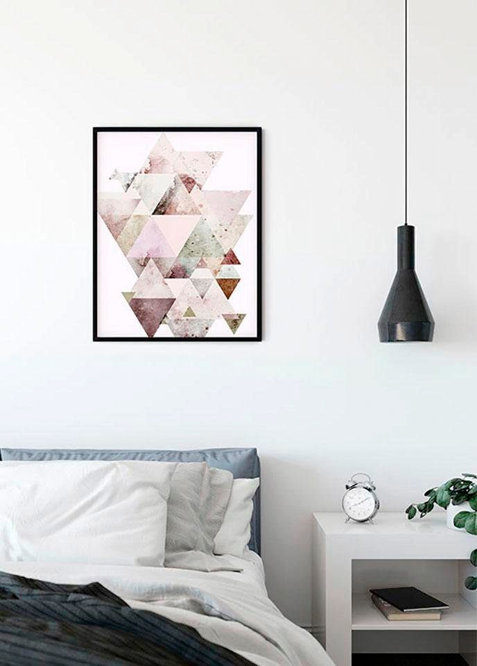 Komar Poster "Triangles Red", Formen-Kunst, (1 St.) von Komar