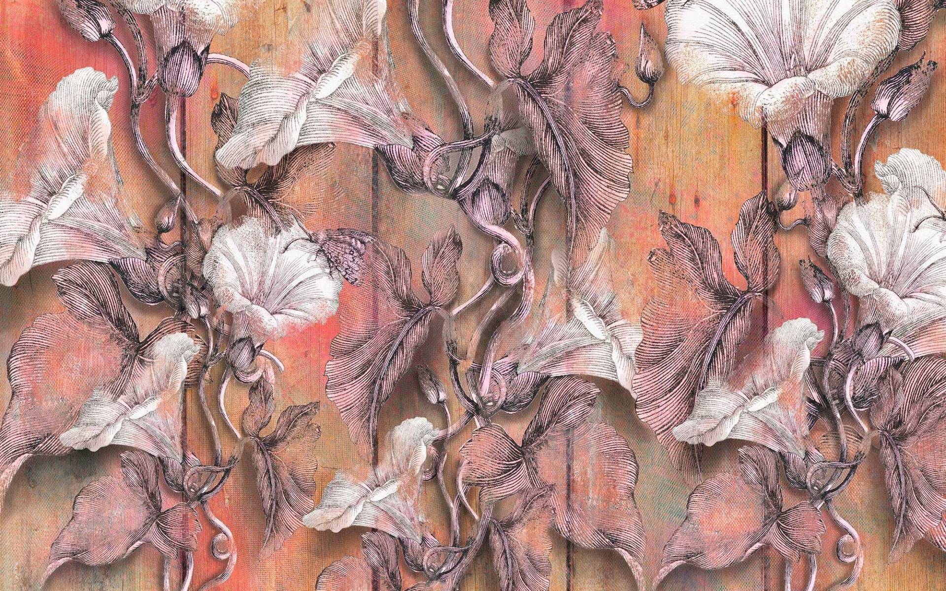 Komar Vliestapete "Digitaldruck Vlies - Bloomin - Größe 400 x 250 cm" bedruckt glatt Wohnzimmer, Schlafzimmer von Komar