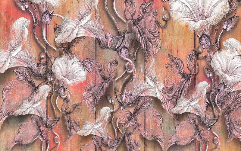 Komar Vliestapete "Digitaldruck Vlies - Bloomin - Größe 400 x 250 cm" bedruckt glatt Wohnzimmer, Schlafzimmer von Komar