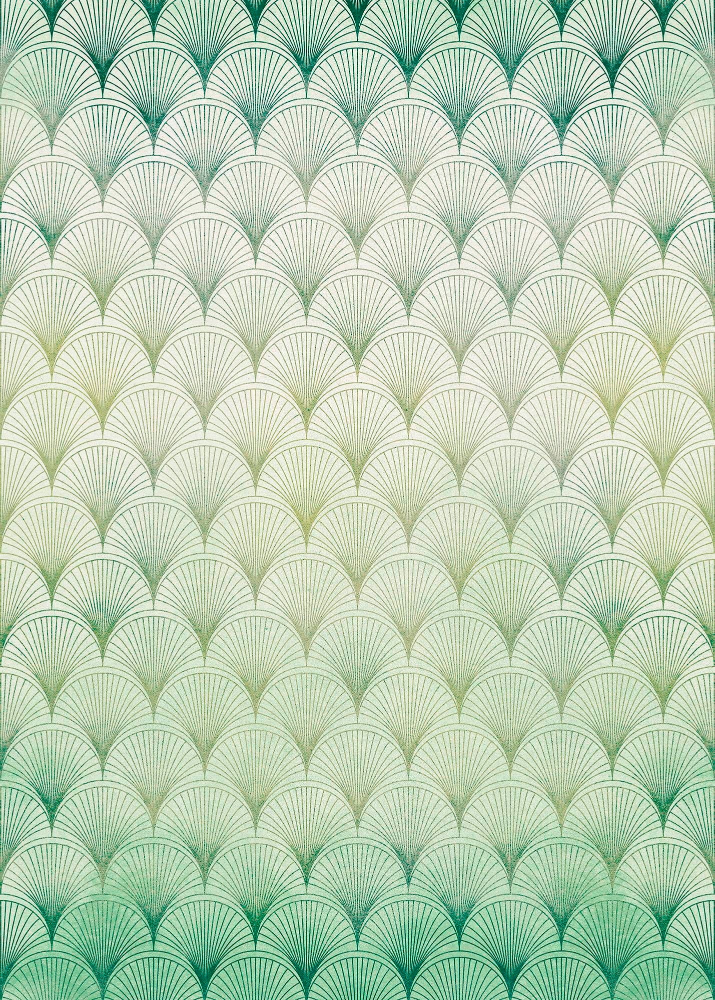 Komar Vliestapete "Digitaldruck Vlies - Écailles - Größe 200 x 280 cm" bedruckt glatt Wohnzimmer, Schlafzimmer von Komar