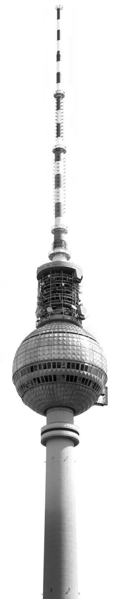 Komar Vliestapete "Digitaldruck Vlies - Fernsehturm - Größe 50 x 250 cm", bedruckt, Wohnzimmer, Schlafzimmer von Komar