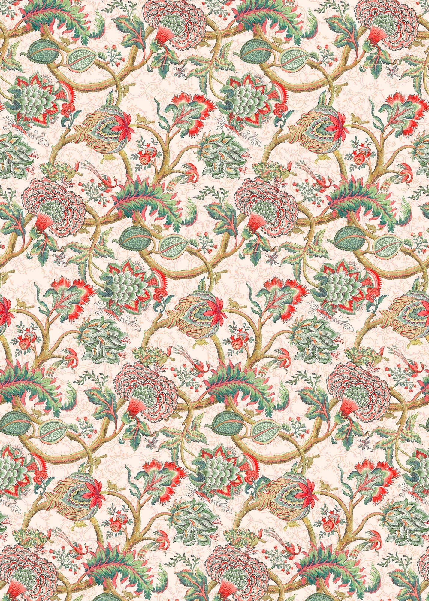 Komar Vliestapete "Digitaldruck Vlies - Fleurs - Größe 200 x 280 cm" bedruckt glatt Wohnzimmer, Schlafzimmer von Komar