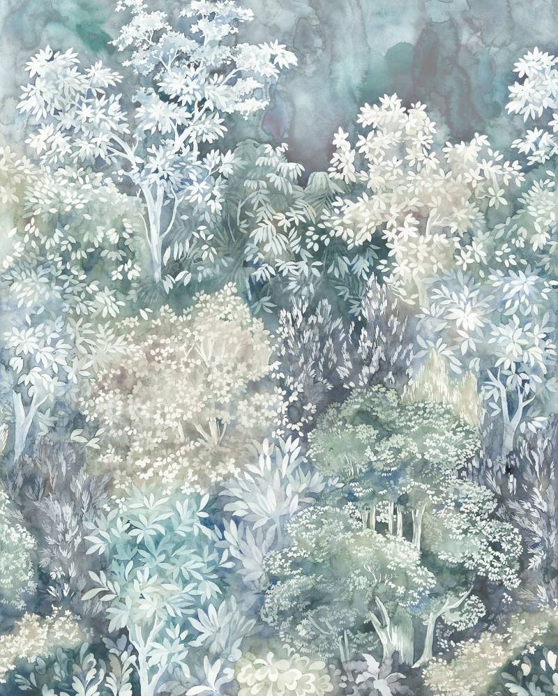 Komar Vliestapete "Digitaldruck Vlies - Forêt Enchantée - Größe 200 x 250 cm" bedruckt glatt Wohnzimmer, Schlafzimmer von Komar