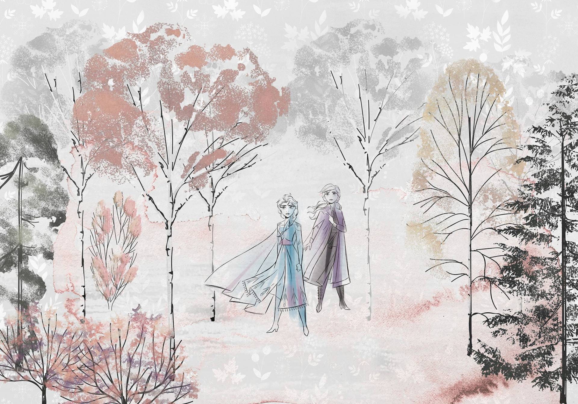 Komar Vliestapete "Digitaldruck Vlies - Frozen Nature Spirit - Größe 400 x 280 cm" bedruckt glatt Kinderzimmer von Komar