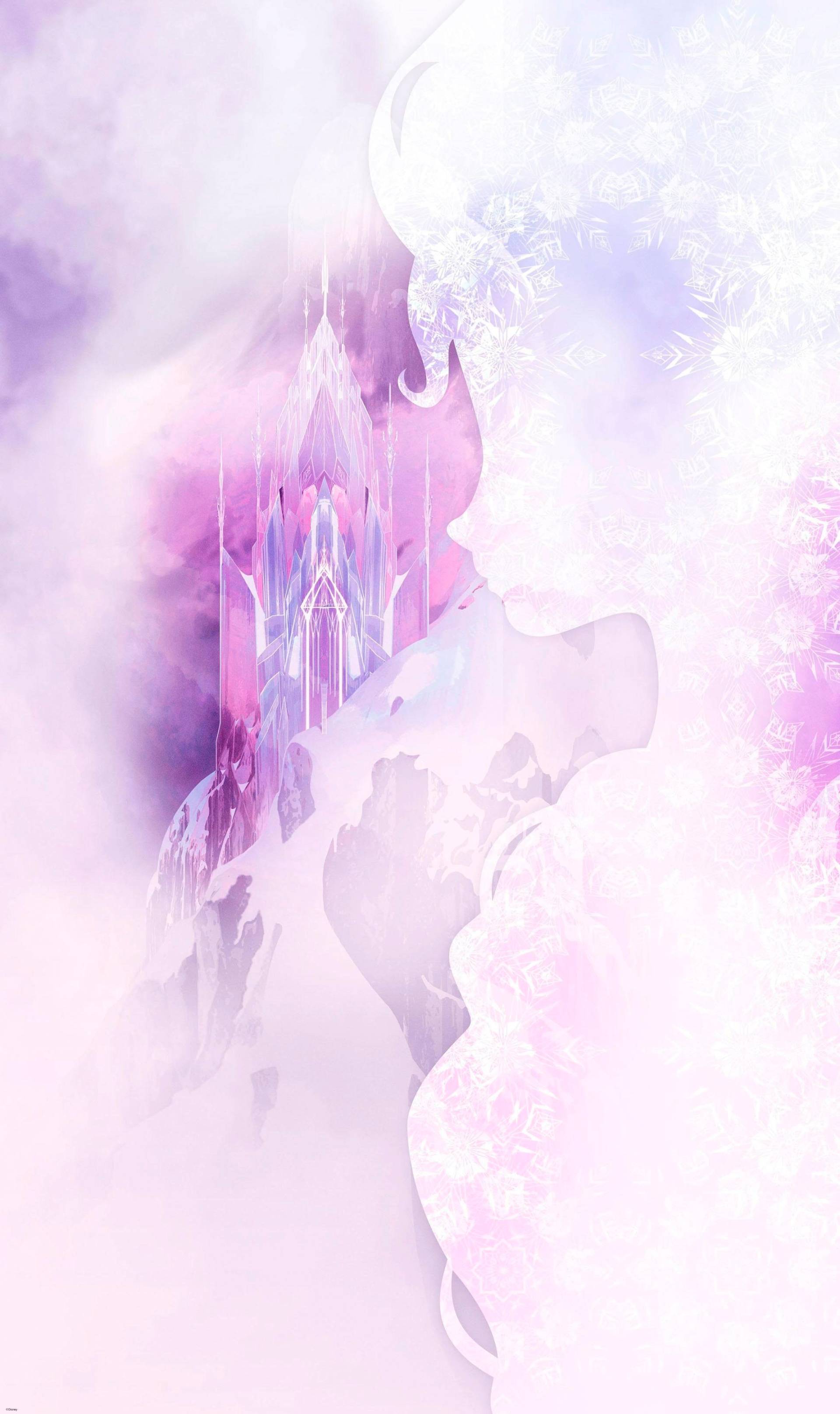 Komar Vliestapete "Digitaldruck Vlies - Frozen Winter Mist - Größe 120 x 200 cm" bedruckt glatt Kinderzimmer von Komar