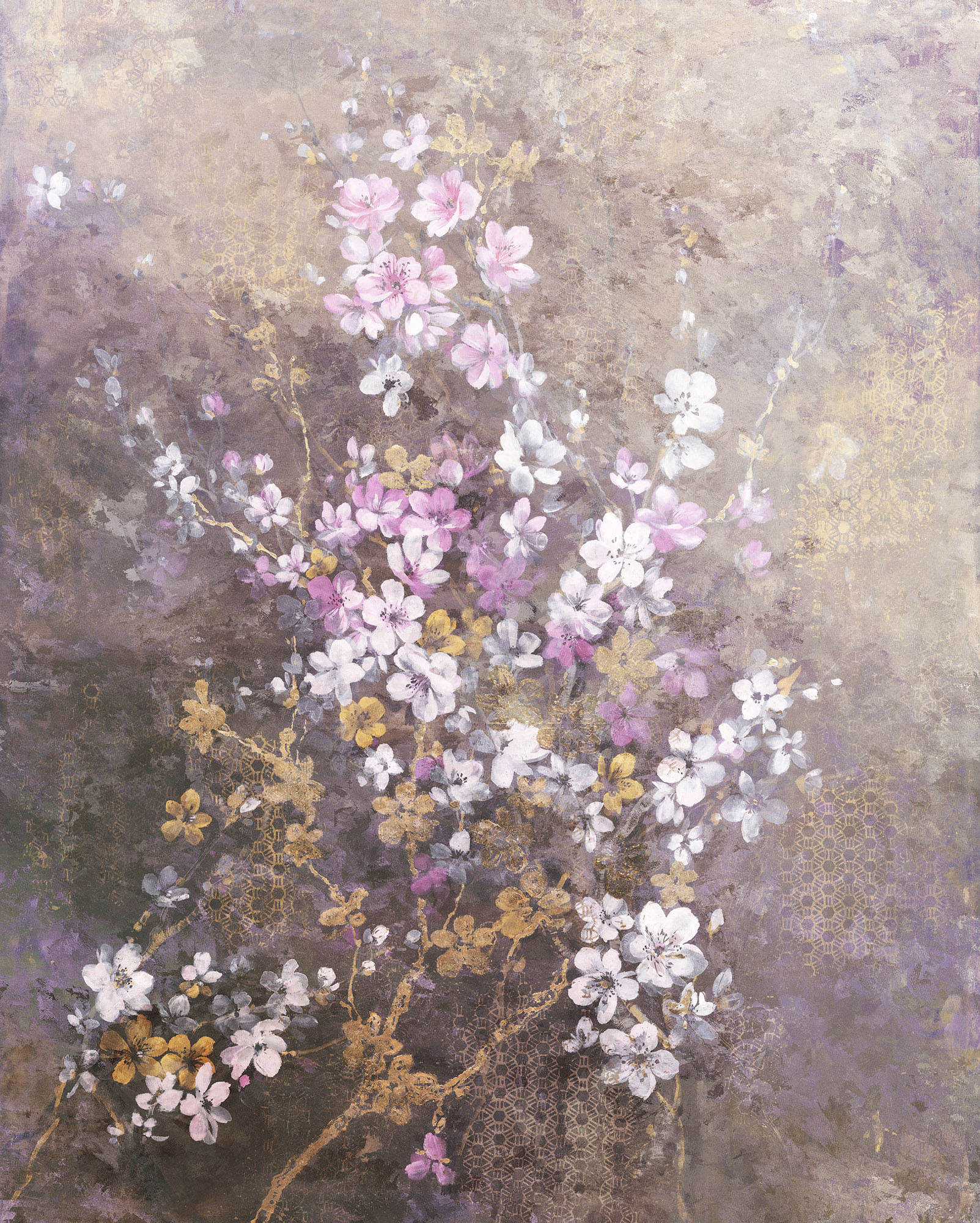 Komar Vliestapete "Digitaldruck Vlies - Hanami - Größe 200 x 250 cm" bedruckt glatt Wohnzimmer, Schlafzimmer von Komar
