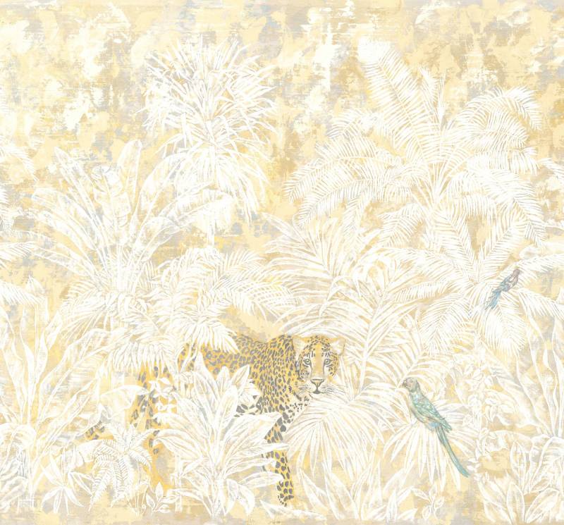 Komar Vliestapete "Digitaldruck Vlies - Jungle Maze - Größe 300 x 280 cm" bedruckt glatt Wohnzimmer, Schlafzimmer von Komar