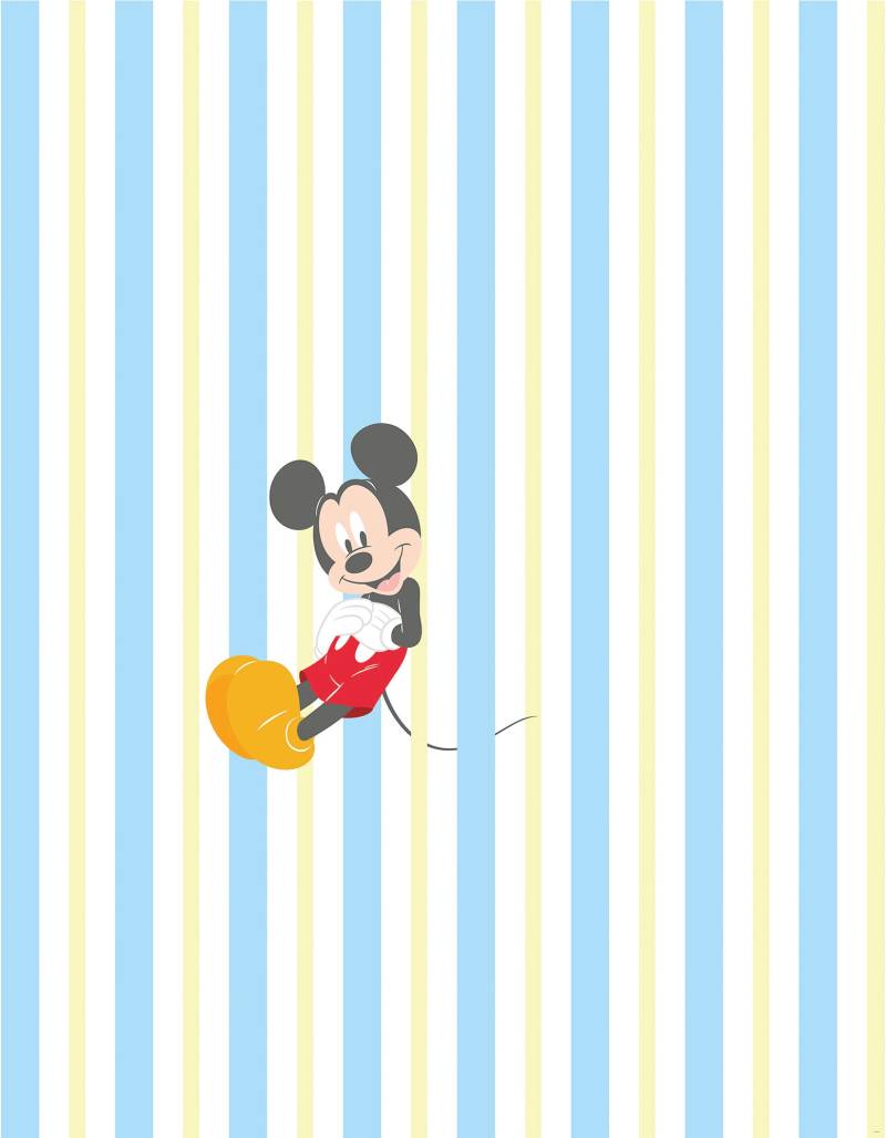 Komar Vliestapete "Digitaldruck Vlies - Mickey Relax - Größe 200 x 250 cm" bedruckt glatt Kinderzimmer von Komar