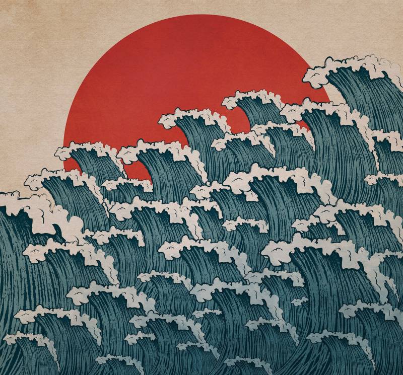 Komar Vliestapete "Digitaldruck Vlies - Nami - Größe 300 x 280 cm" bedruckt glatt Wohnzimmer, Schlafzimmer von Komar