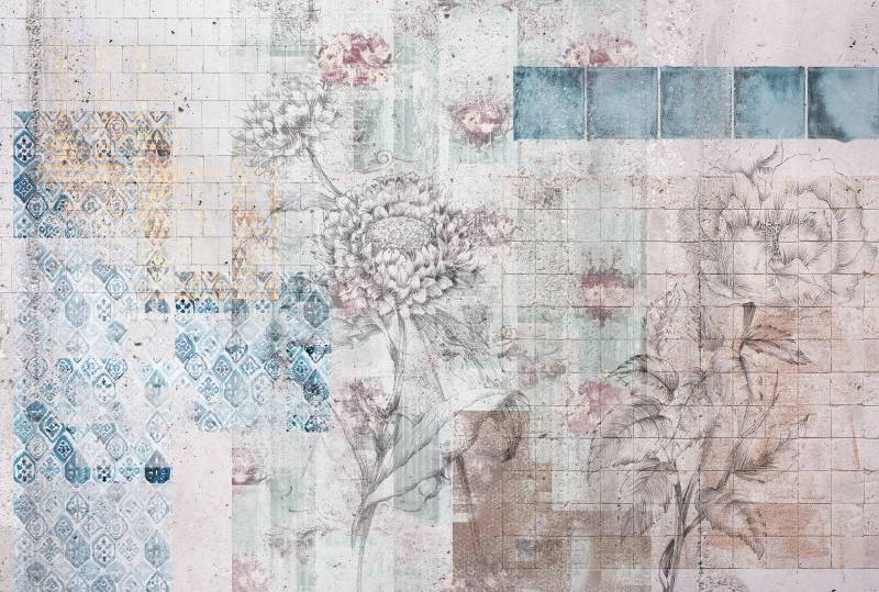 Komar Vliestapete "Digitaldruck Vlies - Patches - Größe 400 x 260 cm" bedruckt glatt Wohnzimmer, Schlafzimmer von Komar