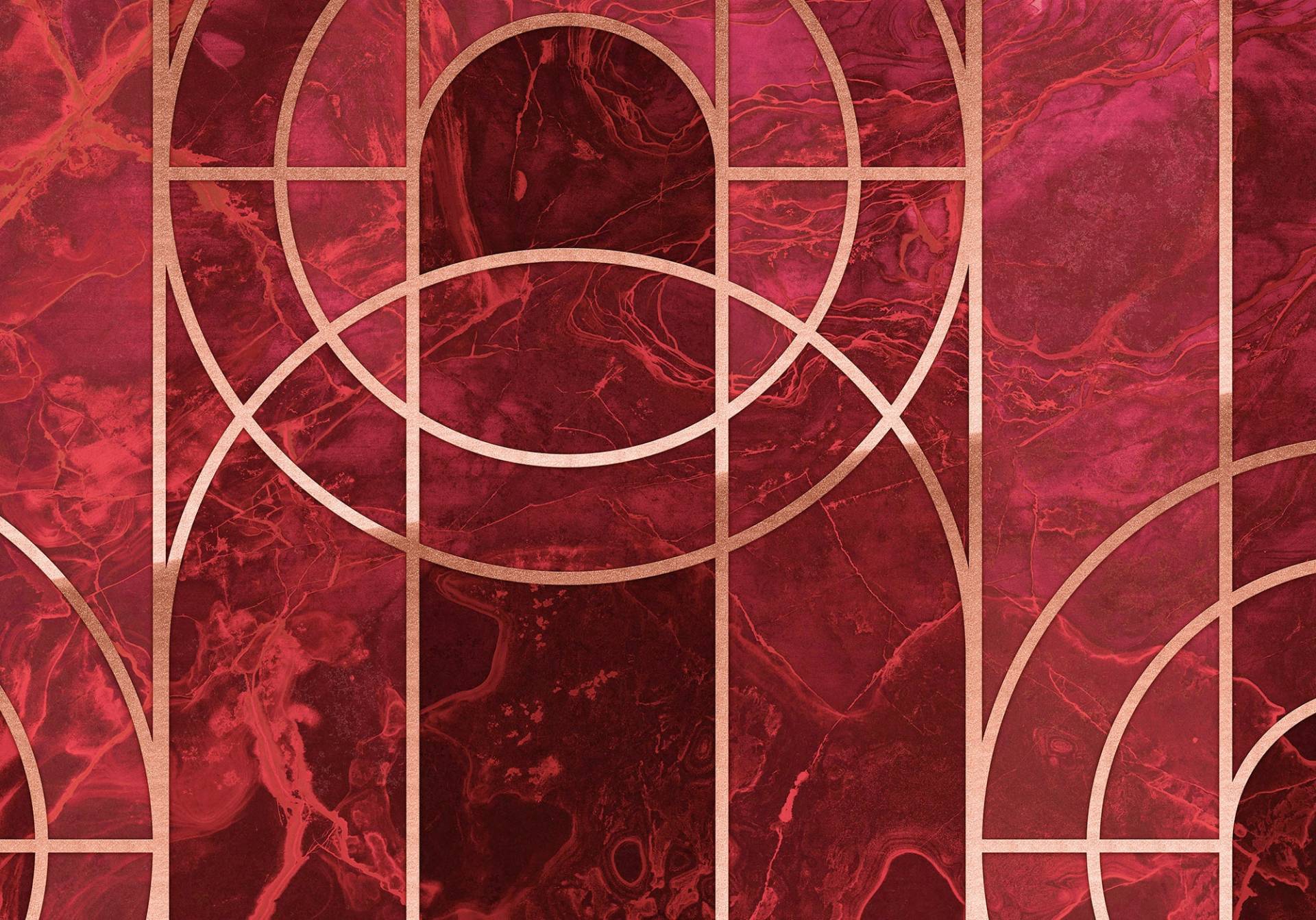 Komar Vliestapete "Digitaldruck Vlies - Pompeux - Größe 400 x 280 cm" bedruckt glatt Wohnzimmer, Schlafzimmer von Komar