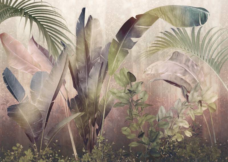 Komar Vliestapete "Digitaldruck Vlies - Rainforest Mist - Größe 350 x 250 cm" bedruckt glatt Wohnzimmer, Schlafzimmer von Komar