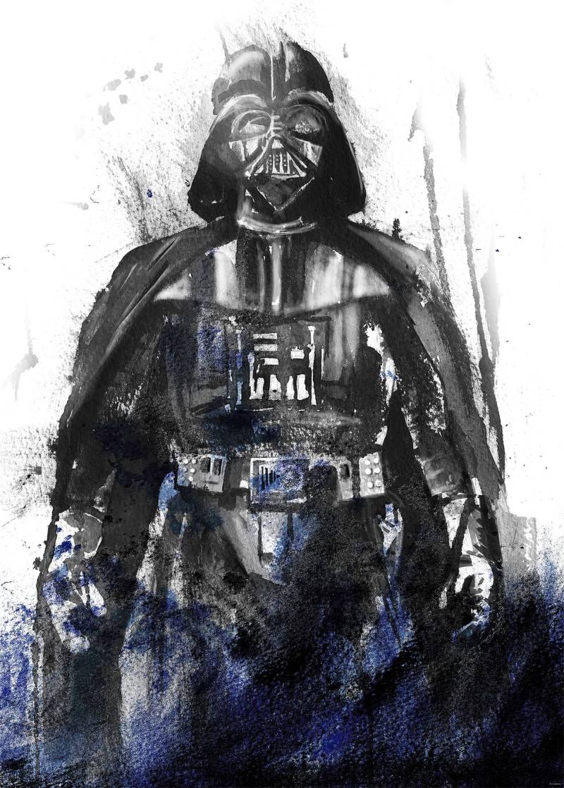 Komar Vliestapete "Digitaldruck Vlies - Star Wars Watercolor Vader - Größe 200 x 280 cm" bedruckt glatt Kinderzimmer Komar Vliestapete "Digitaldruck Vlies - Star Wars Watercolor Vader - Größe 200 x 280 cm" bedruckt glatt Kinderzimmer von Komar