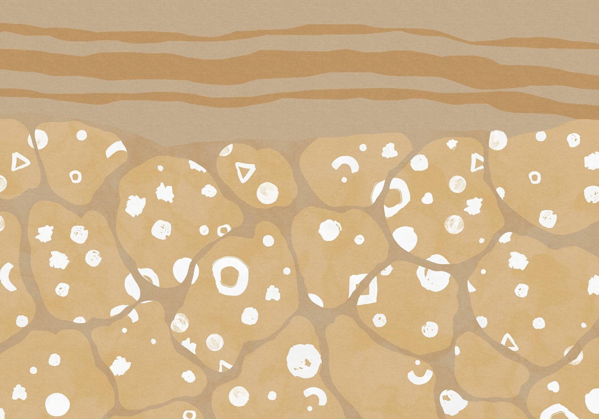 Komar Vliestapete "Digitaldruck Vlies - Subsoil - Größe 400 x 280 cm" bedruckt glatt Wohnzimmer, Schlafzimmer von Komar