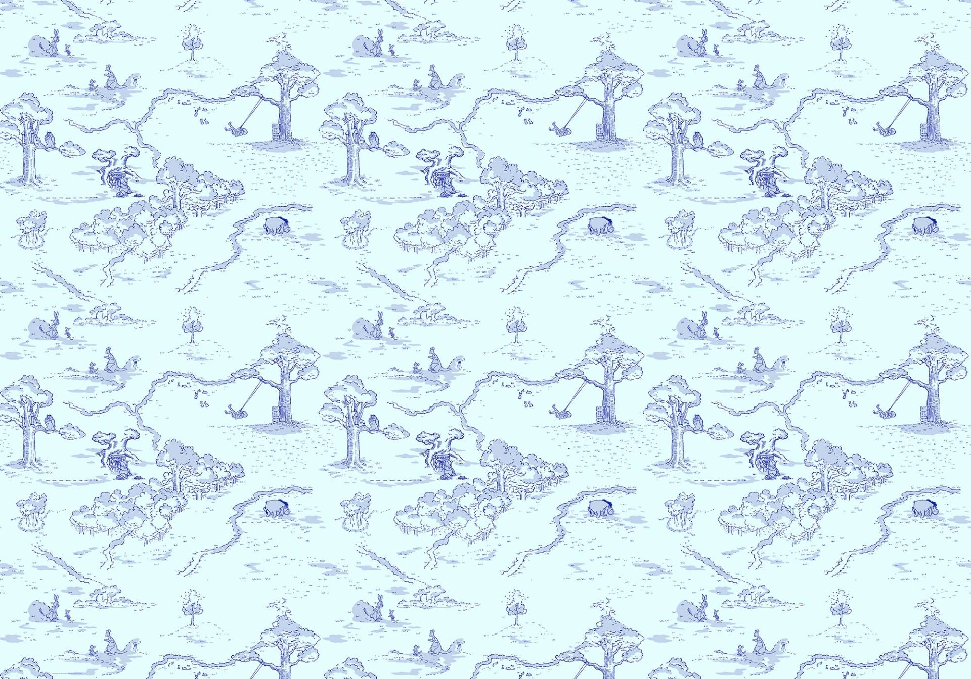 Komar Vliestapete "Digitaldruck Vlies - Winnie the Pooh Pat - Größe 400 x 280 cm" bedruckt glatt Kinderzimmer von Komar