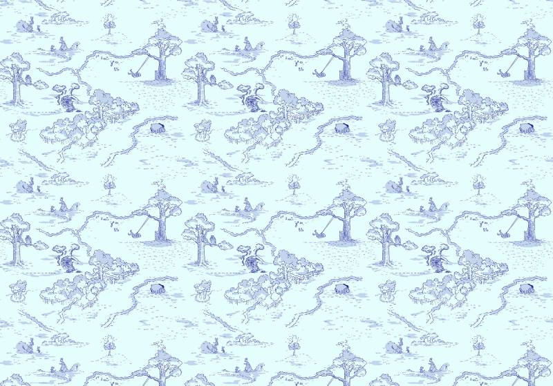 Komar Vliestapete "Digitaldruck Vlies - Winnie the Pooh Pat - Größe 400 x 280 cm" bedruckt glatt Kinderzimmer von Komar