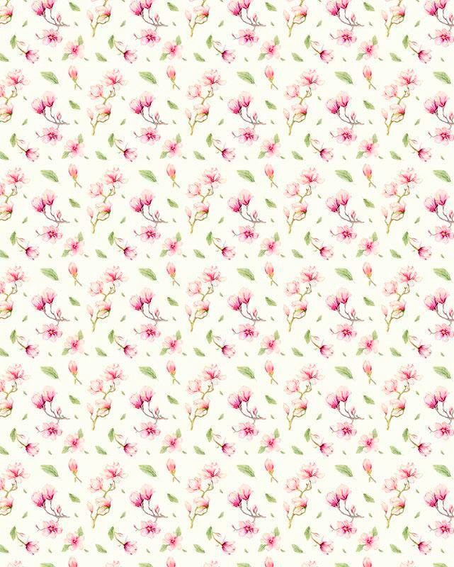 Komar Vliestapete "Magnolia Rappo" (Breite x Höhe), Vliestapete, 100 cm Bahnbreite von Komar