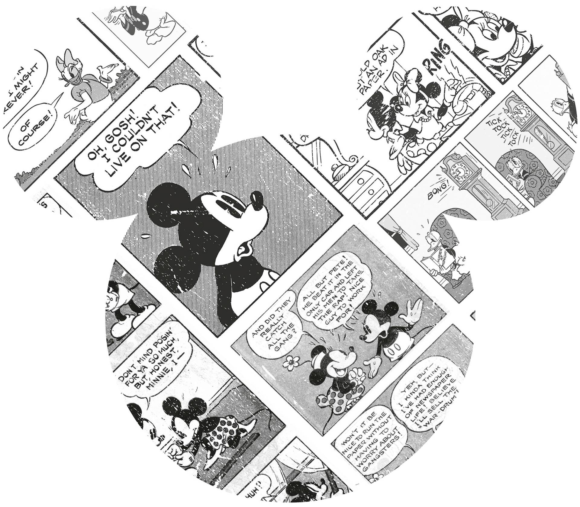 Komar Vliestapete "Mickey Head Comic Cartoon" von Komar