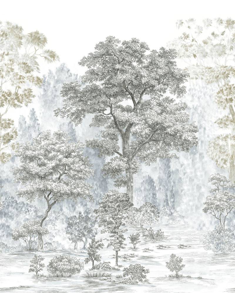 Komar Vliestapete "Digitaldruck Vlies - Rising Roots - Größe 200 x 250 cm" bedruckt glatt Wohnzimmer, Schlafzimmer von Komar