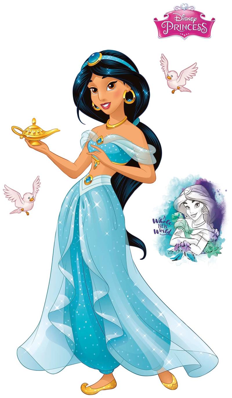 Komar Vliestapete "Selbstklebende Vlies - Jasmin XXL - Größe 127 x 200 cm" bedruckt glatt Kinderzimmer von Komar