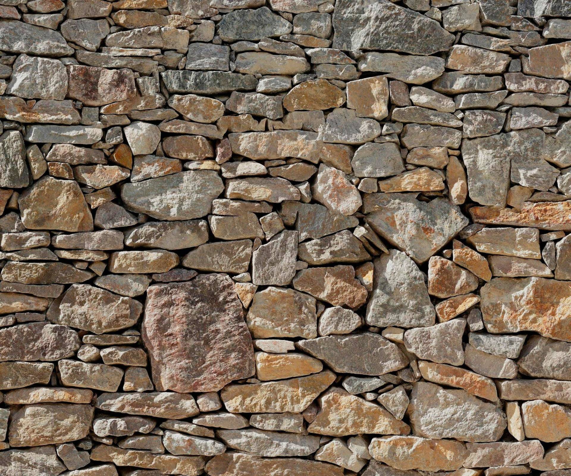 Komar Vliestapete "Stone Wall", 300x250 cm (Breite x Höhe), Vliestapete, 100 cm Bahnbreite von Komar